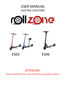 Manual de uso Rollzone ES02 Patinete eléctrico
