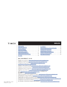 说明书 Timex TW2V25200JT Easy Reader 手表
