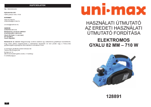 Használati útmutató Uni-Max 128891 Gyalugép