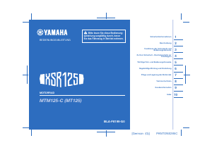 Bedienungsanleitung Yamaha XSR125 (2022) Motorrad
