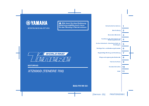 Bedienungsanleitung Yamaha Tenere 700 World Raid (2022) Motorrad