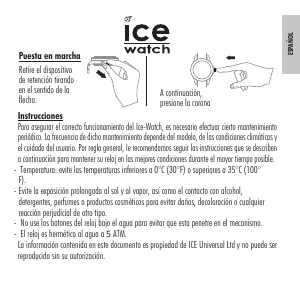 Manual de uso Ice Watch Solar Power Reloj de pulsera