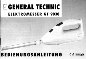 Bedienungsanleitung General Technic GT 9038 Elektromesser