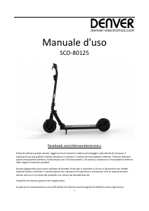 Manuale Denver SCO-80125 Monopattino elettrico