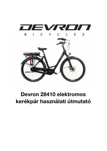 Használati útmutató Devron 28410 Elektromos kerékpár