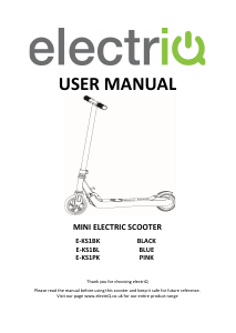 Handleiding ElectriQ E-KS1PK Elektrische step