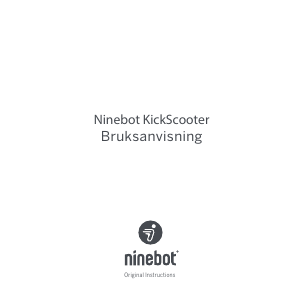 Bruksanvisning Ninebot E22 KickScooter Elsparkcykel