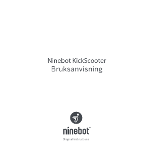 Bruksanvisning Ninebot E22D KickScooter Elsparkcykel