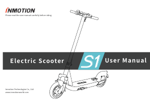 Handleiding Inmotion S1 Elektrische step