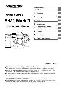 Manual Olympus E-M1 Mark III Digital Camera