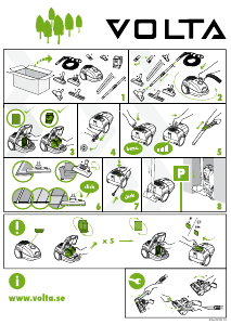 Bruksanvisning Volta U2410 Dammsugare