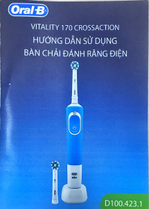 Hướng dẫn sử dụng Oral-B Vitality 170 Bàn chải đánh răng điện