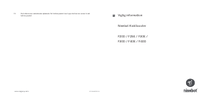 Brugsanvisning Ninebot F30D KickScooter El-løbehjul