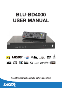 Manual Laser BLU-BD4000 Blu-ray Player