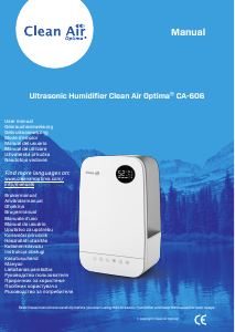 Mode d’emploi Clean Air CA-606 Humidificateur