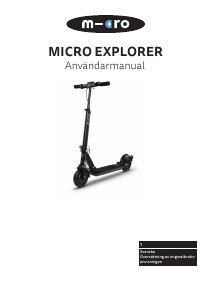 Bruksanvisning Micro Explorer Elsparkcykel