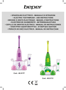 Manual de uso Beper 40.917F Cepillo de dientes eléctrico