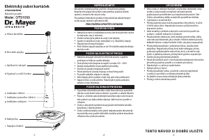 Manuál Dr. Mayer GTS1050 Elektrický kartáček na zuby