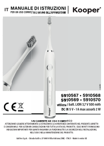 Manual Kooper 5910568 Escova de dentes elétrica