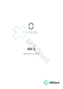 Használati útmutató Oclean Air 2 Elektromos fogkefe