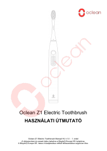 Használati útmutató Oclean Z1 Elektromos fogkefe