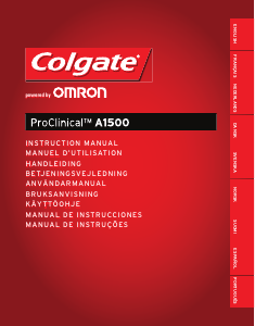 Manual Omron A1500 Proclinical Colgate Escova de dentes elétrica