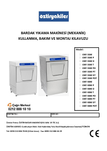 Kullanım kılavuzu Öztiryakiler OBY 35M P Bardak yıkama makinesi
