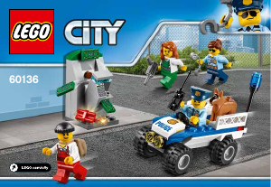 Manual Lego set 60136 City Set inicial de polícia