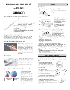 Hướng dẫn sử dụng Omron HT-B201 Bàn chải đánh răng điện