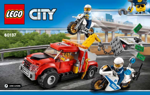 Manuál Lego set 60137 City Trable odtahového vozu