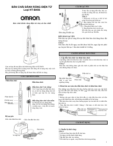 Hướng dẫn sử dụng Omron HT-B456 Mediclean Bàn chải đánh răng điện