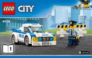 Bruksanvisning Lego set 60138 City Höghastighetsjakt