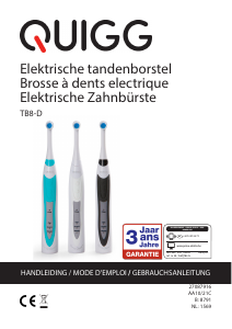 Handleiding Quigg TB8-D Elektrische tandenborstel