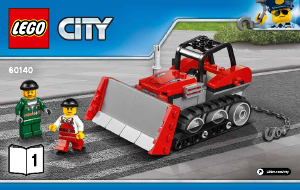 Manual de uso Lego set 60140 City Huida con bulldozer