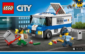 Manual Lego set 60142 City Transporte de dinheiro