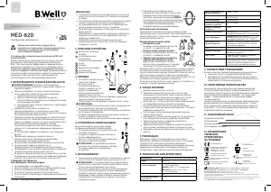 Руководство B.Well MED-820 Электрическая зубная щетка
