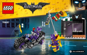 Mode d’emploi Lego set 70902 Batman Movie La poursuite en catmoto de Catwoman