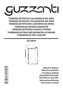 Instrukcja Guzzanti GZ 0824 Chłodziarka do wina