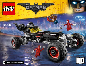 Handleiding Lego set 70905 Batman Movie De batmobile