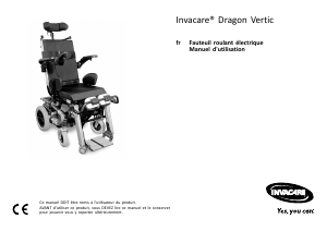 Mode d’emploi Invacare Dragon Vertic Fauteuil roulant électrique