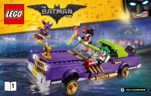 Bruksanvisning Lego set 70906 Batman Movie Jokern beryktad lowrider