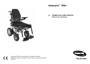 Manual Invacare Kite Cadeira de rodas elétrica