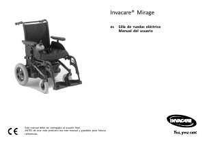 Manual de uso Invacare Mirage Silla de ruedas eléctrica