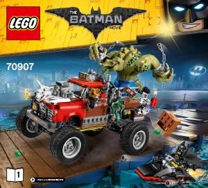 Manuale Lego set 70907 Batman Movie La Tail-Gator di Killer Croc