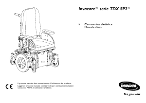 Manuale Invacare TDX SP2 Carrozzina elettronica