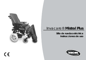 Manual de uso Invacare Mistral Plus Silla de ruedas eléctrica