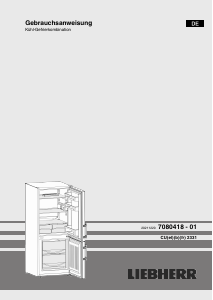 Bedienungsanleitung Liebherr CUb 2331 Kühl-gefrierkombination