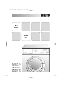 Handleiding Zanussi ZWD12270W1 Was-droog combinatie