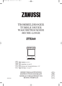 Manual Zanussi ZTE 240 Dryer