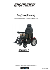 Brugsanvisning Shoprider 888WNLD Elektrisk kørestol